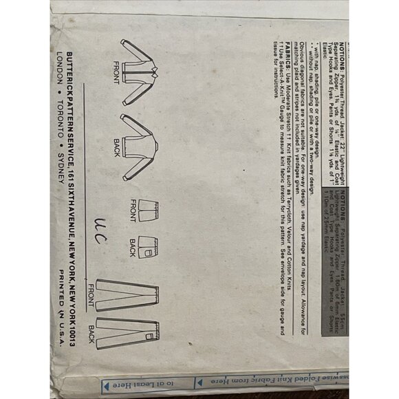 Butterick 3050 Pattern Vintage Men's Athletic Jacket Shorts Pants Size M UNCUT - Picture 4 of 4